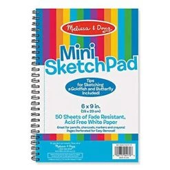 Melissa And Doug Mini Sketch Pad 6 By 9 Inches Multi-color
