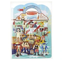 Melissa And Doug Pirate Puffy Reusable Sticker Play Set Multi-color