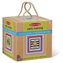 Melissa And Doug Stacking Nesting Blocks Shapes 10 Count Multi-color