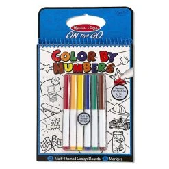 Melissa And Doug On The Go Color By Numbers Blue Set Multi-color