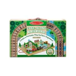 Melissa And Doug Melissa & Doug® 17-Piece Take-Along Railroad Playset Multi