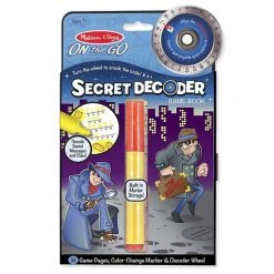 Melissa And Doug On The Go Secret Decoder Game Book Multi-color