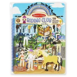 Melissa And Doug Reusable Puffy Riding Club Sticker Activity Book Multi-color